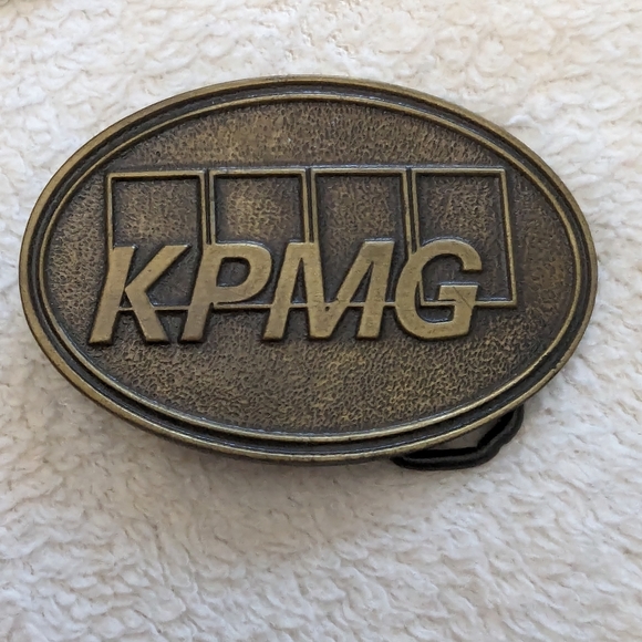 3 Belt Buckles. Zodiac sign Aries, gray Coach Bus and KPMG. - Picture 3 of 5